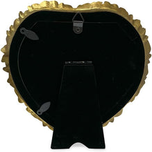 Isaac Jacobs 5x5 Heart Shaped Rose Border Resin Frame, Photo Tabletop & Wall Display Hanging Display & Home Décor_#color_gold_5x5