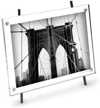 Isaac Jacobs Magnetic Acrylic Metal Easel_Frame#color_Black_5x7 (Horizontal)