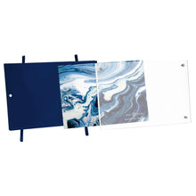 Isaac Jacobs Magnetic Acrylic Metal Easel_Frame#color_Navy_4x6(Horizontal)