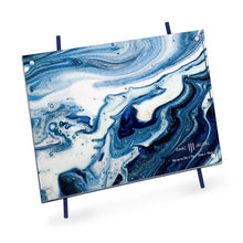 Isaac Jacobs Magnetic Acrylic Metal Easel_Frame#color_Navy_5x7(Horizontal)