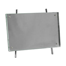Isaac Jacobs Magnetic Acrylic Metal Easel_Frame#color_Silver_4x6(Horizontal)
