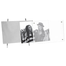 Isaac Jacobs Magnetic Acrylic Metal Easel_Frame#color_Silver_4x6(Horizontal)
