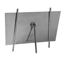 Isaac Jacobs Magnetic Acrylic Metal Easel_Frame#color_Silver_5x7(Horizontal)
