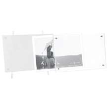 Isaac Jacobs Magnetic Acrylic Metal Easel_Frame#color_White_4x6(Horizontal)