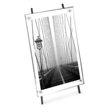 Isaac Jacobs Magnetic Acrylic Metal Easel_Frame#color_black_5x7 (Vertical)