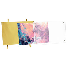 Isaac Jacobs Magnetic Acrylic Metal Easel_Frame#color_gold_4x6 (Horizontal)