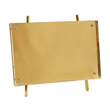 Isaac Jacobs Magnetic Acrylic Metal Easel_Frame#color_gold_5x7(Horizontal)