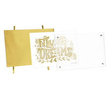 Isaac Jacobs Magnetic Acrylic Metal Easel_Frame#color_gold_5x7(Horizontal)