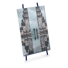 Isaac Jacobs Magnetic Acrylic Metal Easel_Frame#color_navy_4x6 (Vertical)