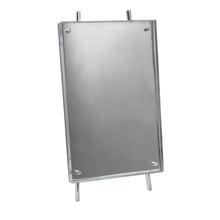 Isaac Jacobs Magnetic Acrylic Metal Easel_Frame#color_silver_4x6 (Vertical)