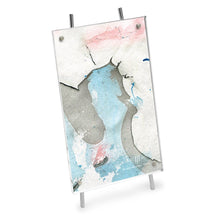 Isaac Jacobs Magnetic Acrylic Metal Easel_Frame#color_silver_4x6 (Vertical)