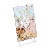 Isaac Jacobs Magnetic Acrylic Metal Easel_Frame#color_white_4x6 (Vertical)