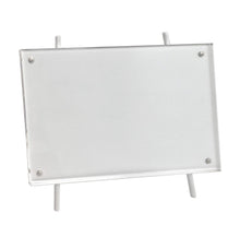 Isaac Jacobs Magnetic Acrylic Metal Easel_Frame#color_white_5x7(Horizontal)