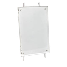 Isaac Jacobs Magnetic Acrylic Metal Easel_Frame#color_white_5x7 (Vertical)