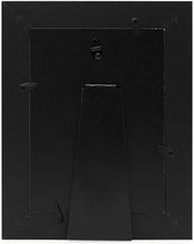 Isaac Jacobs Wood Sentiments Cat "Meow" Picture Frame, Keepsake Photo Frame with Easel and a Hanging Tabs for Tabletop, Desktop & Wall Display_#color_black_5x7_vertical