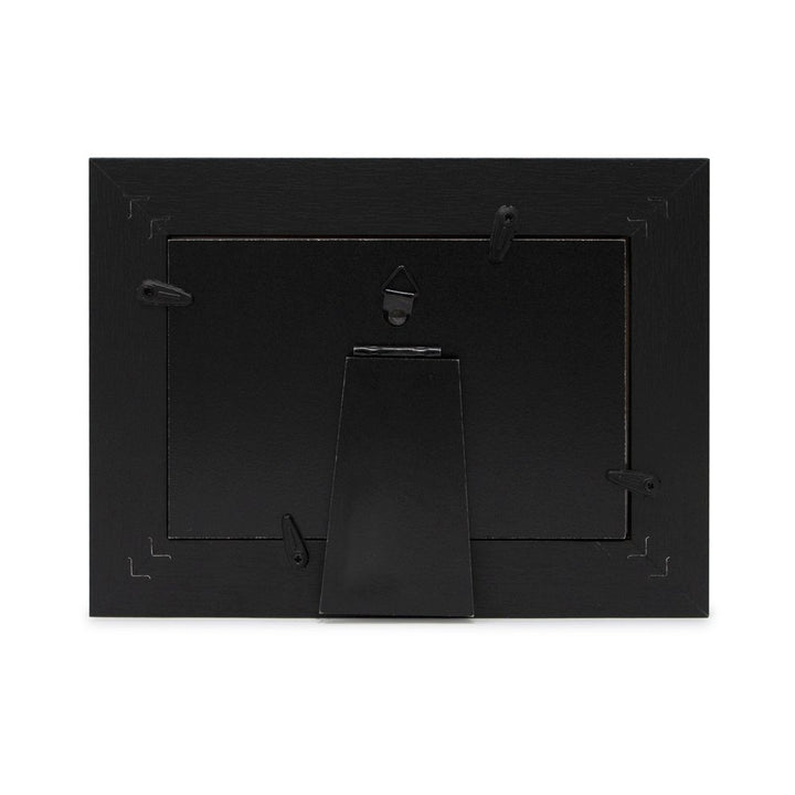 Isaac Jacobs Wood Sentiments "Dad" Picture Frame, Keepsake Photo Frame with Easel and a Hanging Tabs for Tabletop, Desktop &amp; Wall Display_