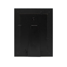 Isaac Jacobs Wood Sentiments "Dad" Picture Frame, Keepsake Photo Frame with Easel and a Hanging Tabs for Tabletop, Desktop & Wall Display_#color_Black_4x6_Vertical_back