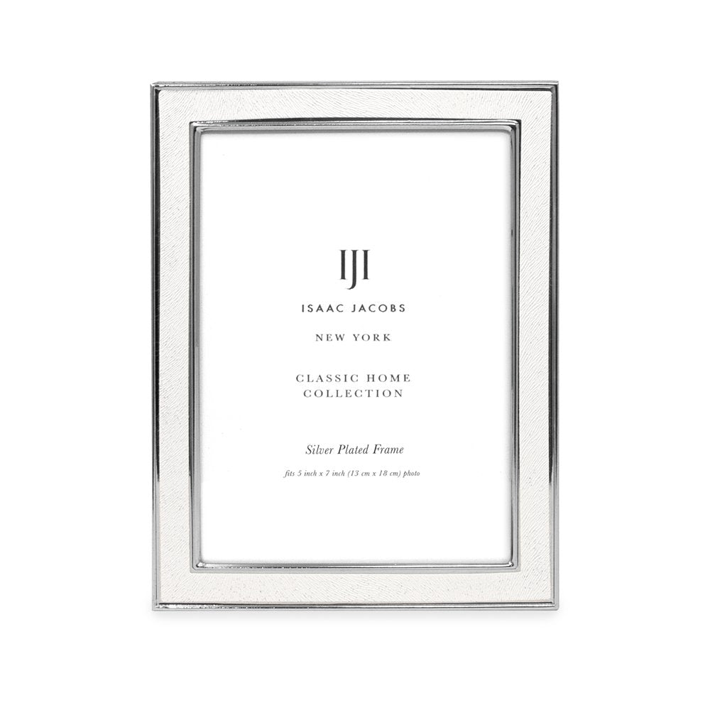 Isaac Jacobs Leather (Vertical &amp; Horizontal) &amp; Metal Picture Frame, with Black Fabric Easel, Wall-Mountable, Made for Tabletop, Wall-Hanging, Home or Office