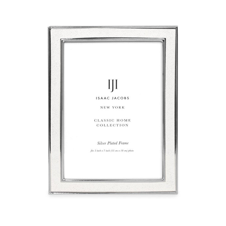 Isaac Jacobs Leather (Vertical &amp; Horizontal) &amp; Metal Picture Frame, with Black Fabric Easel, Wall-Mountable, Made for Tabletop, Wall-Hanging, Home or Office