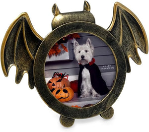 Isaac Jacobs Bat-Shaped Picture Frame With Ears And Wings Detail, Photo Tabletop & Wall Display Hanging Display & Home Décor