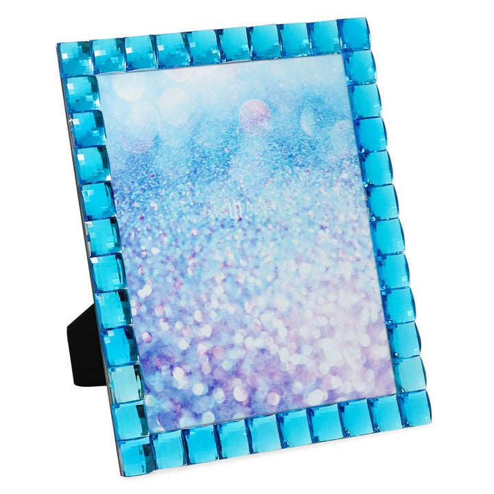 Isaac Jacobs Decorative Sparkling Jewel Picture Frame, Photo Display &amp; Home Décor
