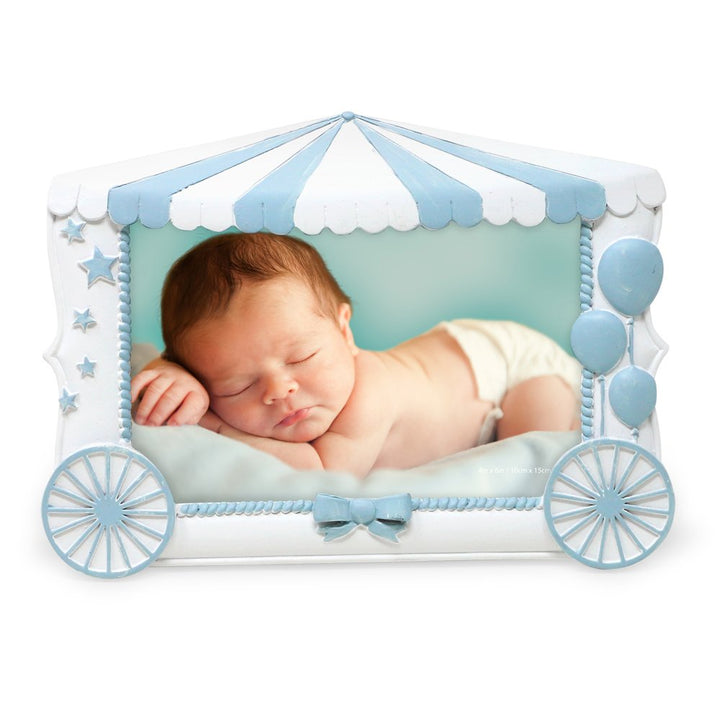 Isaac Jacobs 4” x 6” Resin Sentiments Baby Picture Frame, Horizontal Keepsake Photo Frame with Easel and Hanging Tabs for Tabletop, Desktop &amp; Wall Display