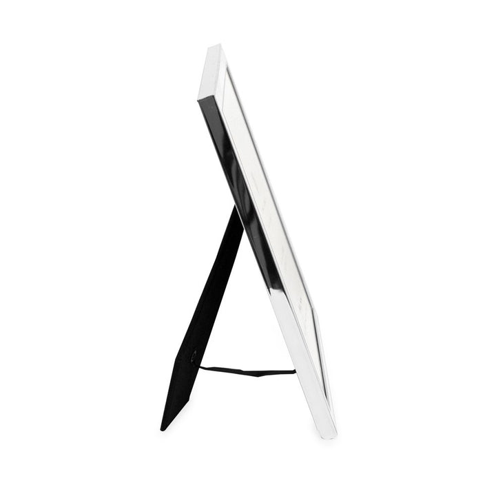 Isaac Jacobs Leather (Vertical &amp; Horizontal) &amp; Metal Picture Frame, with Black Fabric Easel, Wall-Mountable, Made for Tabletop, Wall-Hanging, Home or Office
