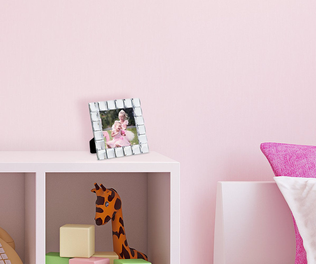 Isaac Jacobs Decorative Sparkling Jewel Picture Frame, Photo Display &amp; Home Décor