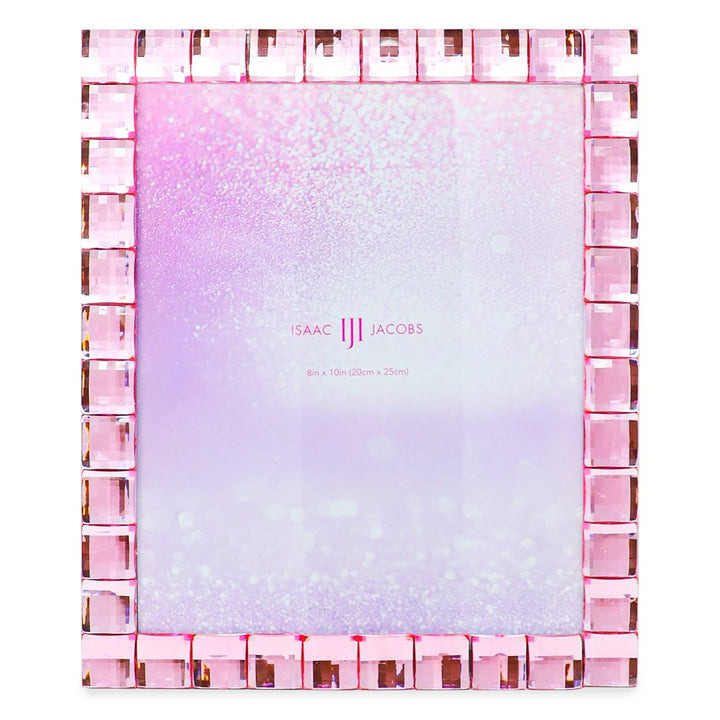 Isaac Jacobs Decorative Sparkling Jewel Picture Frame, Photo Display &amp; Home Décor