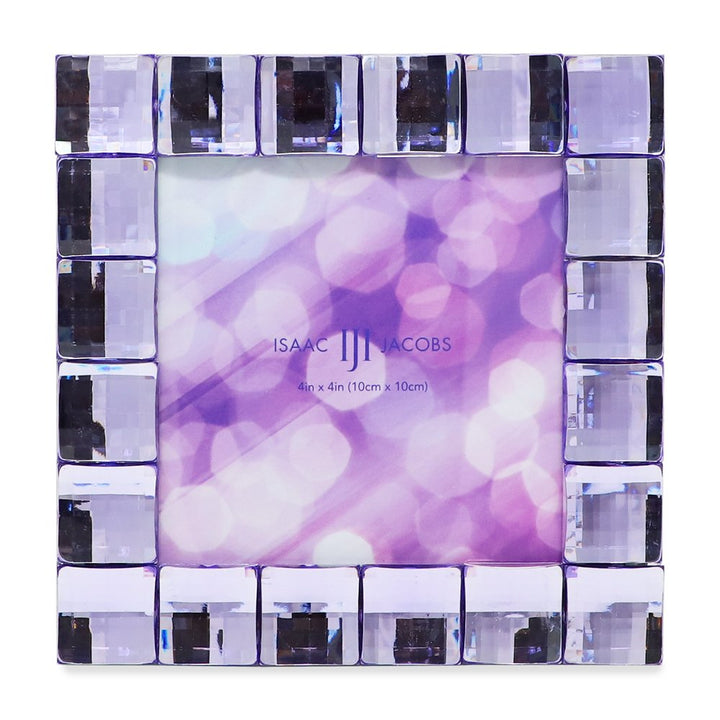 Isaac Jacobs Decorative Sparkling Jewel Picture Frame, Photo Display &amp; Home Décor