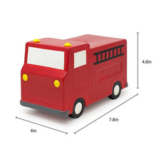 Isaac Jacobs Ceramic Vehicle Coin Bank for Kids, Great for Gifts, Home Décor, Money Saving Piggy Bank for Boys and Girls