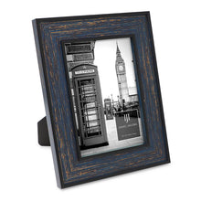 Isaac Jacobs (Vertical & Horizontal) Double Border Picture Frame w/ Black Fabric Easel, Wall-Mountable, Made for Tabletop & Gallery, Home or Office