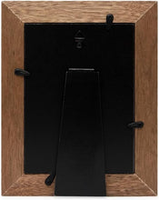 Isaac Jacobs Wood Sentiments Cat "Meow" Picture Frame, Keepsake Photo Frame with Easel and a Hanging Tabs for Tabletop, Desktop & Wall Display