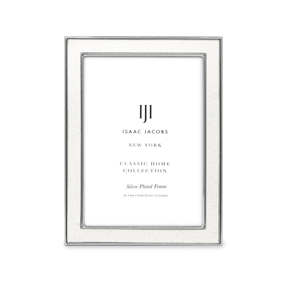 Isaac Jacobs Leather (Vertical &amp; Horizontal) &amp; Metal Picture Frame, with Black Fabric Easel, Wall-Mountable, Made for Tabletop, Wall-Hanging, Home or Office