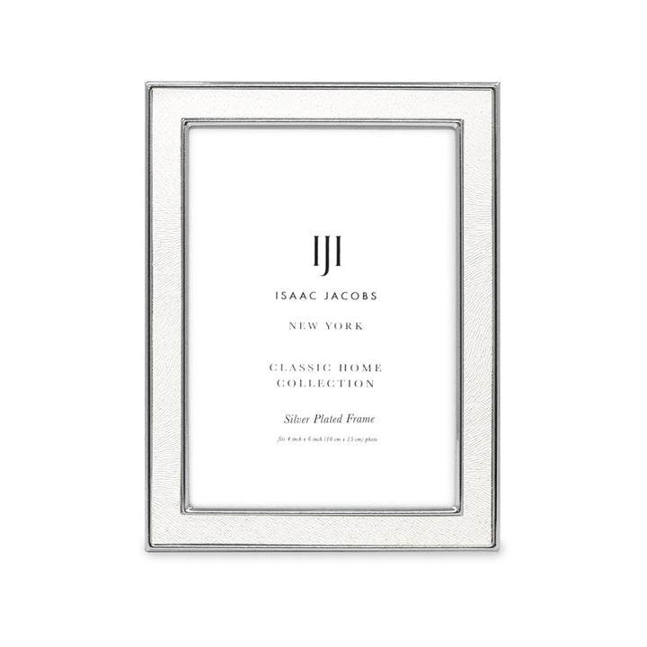 Isaac Jacobs Leather (Vertical &amp; Horizontal) &amp; Metal Picture Frame, with Black Fabric Easel, Wall-Mountable, Made for Tabletop, Wall-Hanging, Home or Office