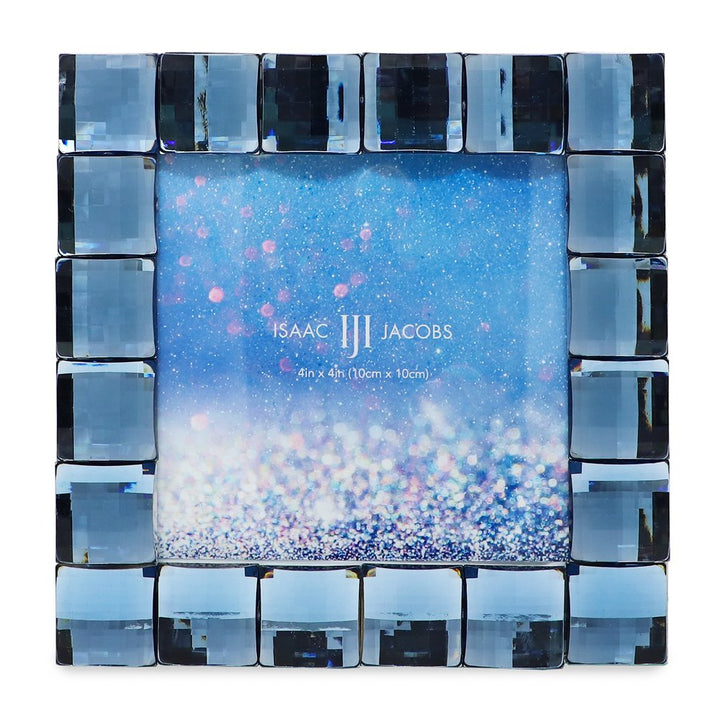 Isaac Jacobs Decorative Sparkling Jewel Picture Frame, Photo Display &amp; Home Décor