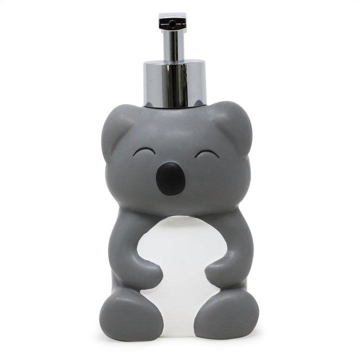 Isaac Jacobs Ceramic, Liquid Soap Pump/Lotion Dispenser with Silver Metal Pump, Great for Bathroom, Kitchen Countertop, Bath Accessory