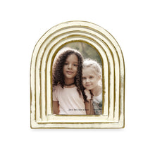 Isaac Jacobs Arc Resin Picture Frame with Gradient Design, Decorative Photo Frame, Tabletop & Wall Display, Hanging Display & Home Decor