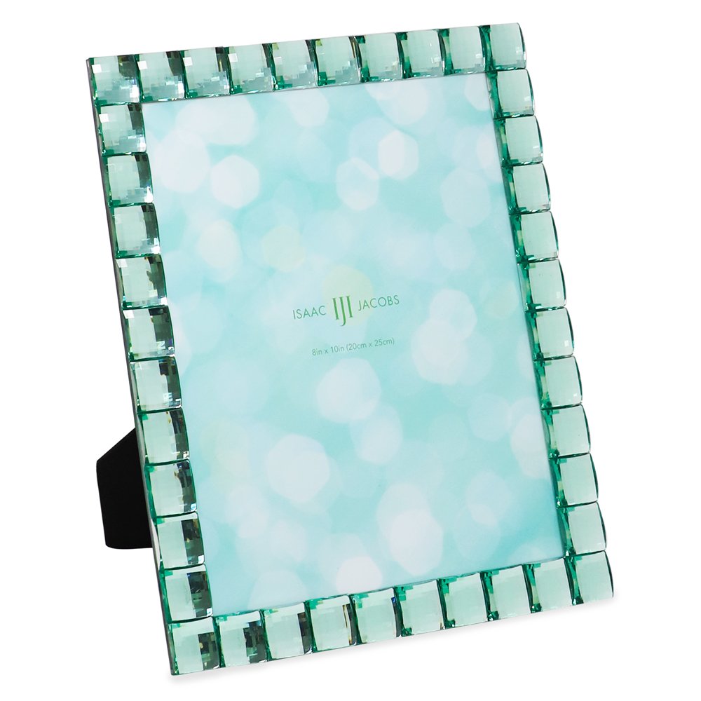 Isaac Jacobs Decorative Sparkling Jewel Picture Frame, Photo Display &amp; Home Décor