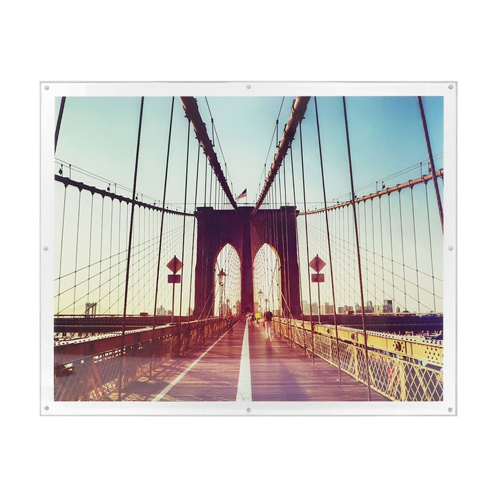 Isaac Jacobs Wall-Mountable Clear Acrylic Picture Frame, Magnetic Photo Frame, Made for Gallery Display, Wall Space, Wall Décor, Art, Home or Office