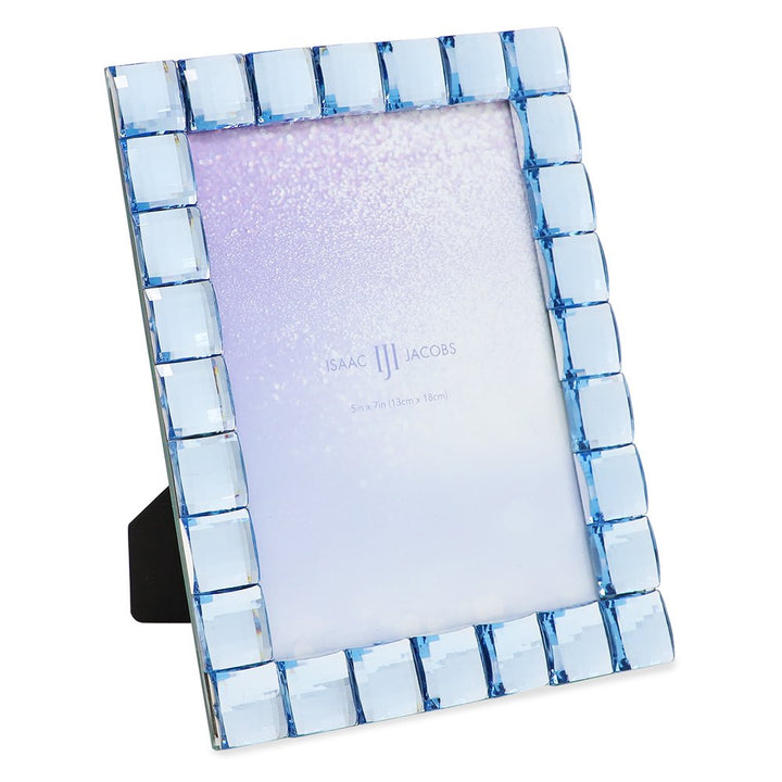 Isaac Jacobs Decorative Sparkling Jewel Picture Frame, Photo Display &amp; Home Décor