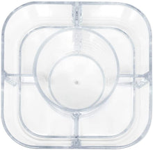 Isaac Jacobs 5-Compartment Clear Acrylic Organizer- Makeup Brush Holder- Storage Solution- Office, Bathroom, Kitchen Supplies and More
