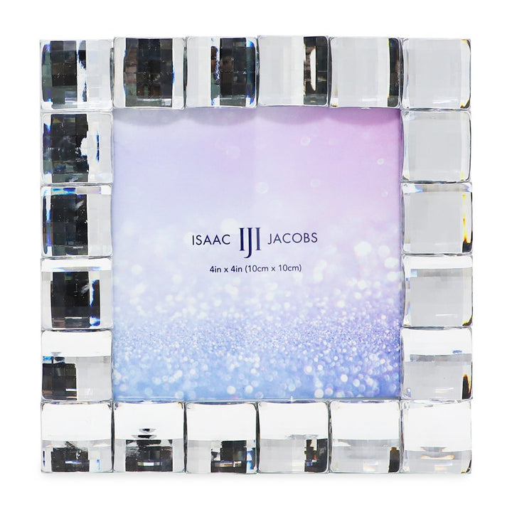 Isaac Jacobs Decorative Sparkling Jewel Picture Frame, Photo Display &amp; Home Décor