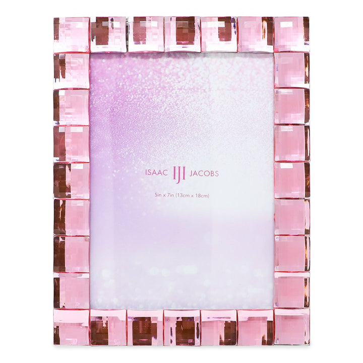 Isaac Jacobs Decorative Sparkling Jewel Picture Frame, Photo Display &amp; Home Décor