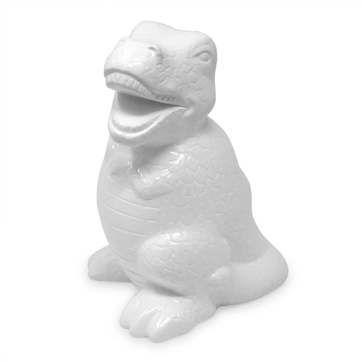 Isaac Jacobs Ceramic Dinosaur Money Bank, T-Rex Piggy Bank, Dino Room Décor, Coin Bank, Gift for Boys or Girls, Tyrannosaurus