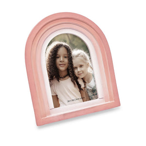 Isaac Jacobs Arc Resin Picture Frame with Gradient Design, Decorative Photo Frame, Tabletop & Wall Display, Hanging Display & Home Decor