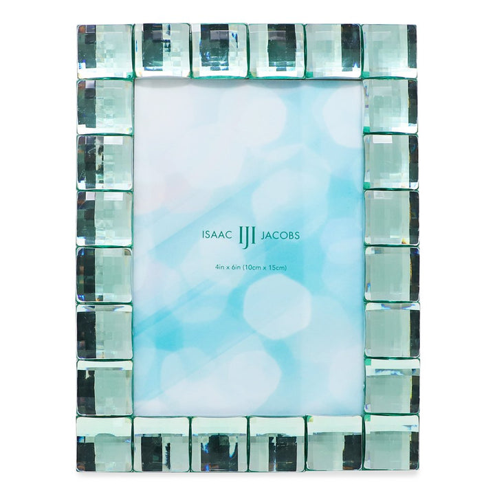 Isaac Jacobs Decorative Sparkling Jewel Picture Frame, Photo Display &amp; Home Décor