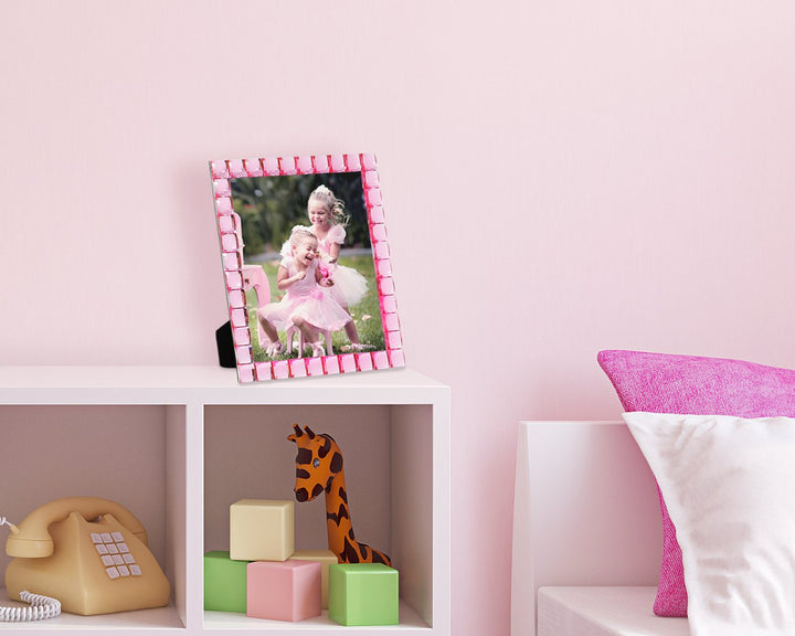 Isaac Jacobs Decorative Sparkling Jewel Picture Frame, Photo Display &amp; Home Décor