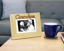 Isaac Jacobs Wood Sentiments Grandpa Picture Frame, Photo Gift for Grandfather, Papa, Family, Display on Tabletop, Desk