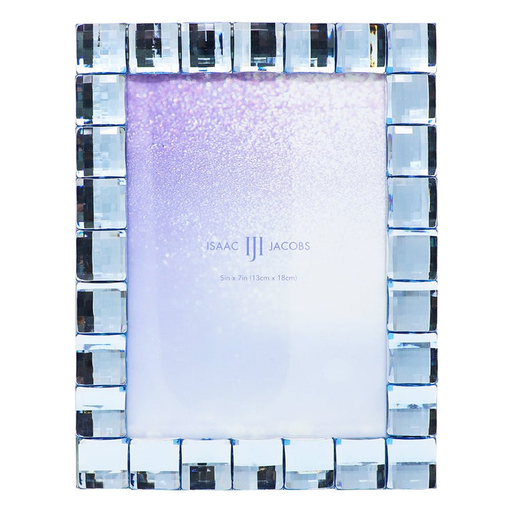 Isaac Jacobs Decorative Sparkling Jewel Picture Frame, Photo Display &amp; Home Décor